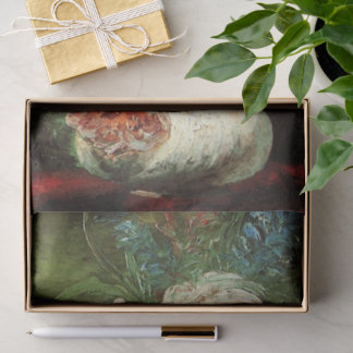 Vase with Peonies by Vincent van Gogh Tissue Paper