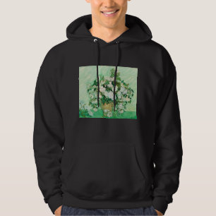 Vase with Pink Roses, Vincent Van Gogh Hoodie