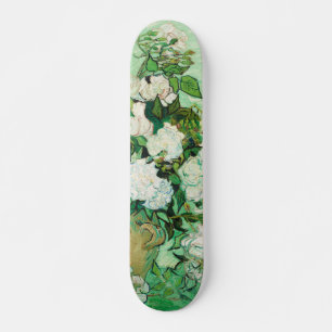 Vase with Pink Roses, Vincent Van Gogh Skateboard