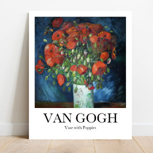 Vase with Poppies by Vincent van Gogh Poster