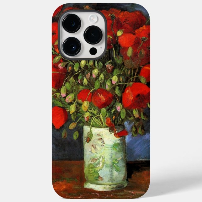 Vase with Red Poppies by Vincent Van Gogh  Case-Mate iPhone Case (Back)