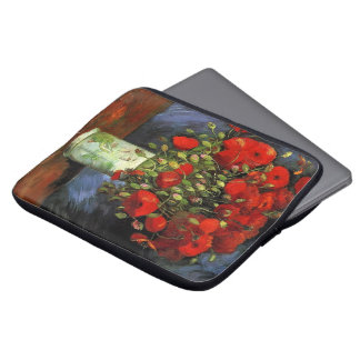 Vase with Red Poppies by Vincent van Gogh. Laptop Sleeve