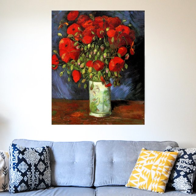 Vase with Red Poppies by Vincent van Gogh Poster (Creator Uploaded)