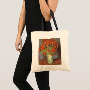 Vase with Red Poppies by Vincent van Gogh Tote Bag