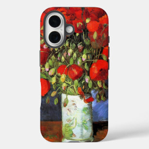Vase with Red Poppies painting by Van Gogh iPhone 16 Case