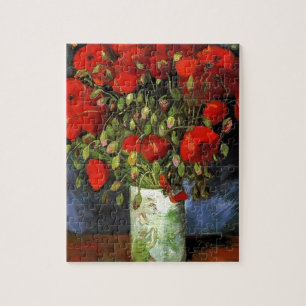 Vase with Red Poppies Vincent van Gogh Jigsaw Puzzle