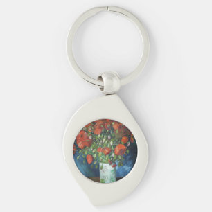 Vase with Red Poppies Vincent van Gogh Key Ring