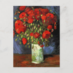 Vase with Red Poppies, Vincent van Gogh Postcard