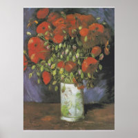 Vase with Red Poppies Vincent van Gogh