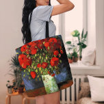 Vase with Red Poppies | Vincent Van Gogh Tote Bag<br><div class="desc">Vase with Red Poppies by Dutch artist Vincent Van Gogh. Original fine art painting is an oil on canvas depicting a still life of bright red flowers. 

Use the design tools to add custom text or personalise the image.</div>