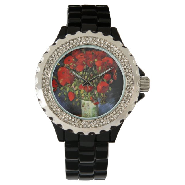 Vase with Red Poppies, Vincent van Gogh Watch (Front)
