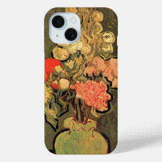 Vase with Rose Mallows by Vincent van Gogh iPhone 15 Case
