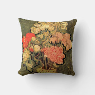 Vase with Rose Mallows by Vincent van Gogh Cushion