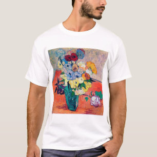 Vase with Roses and Anemones, Van Gogh T-Shirt