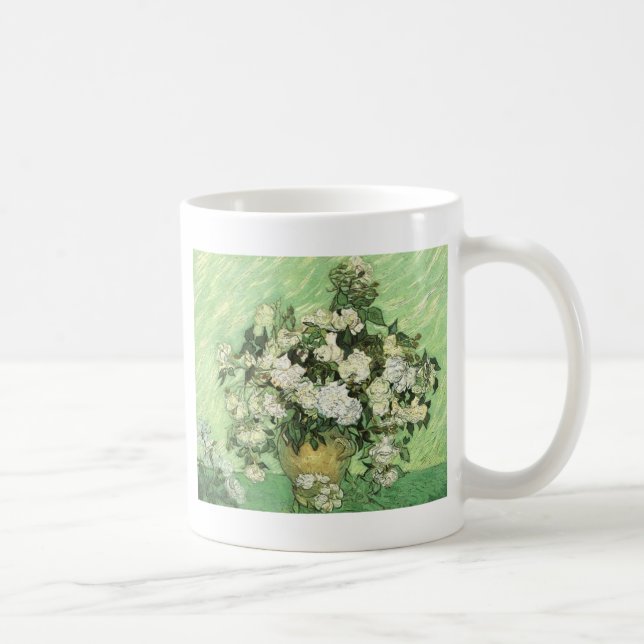 Vase with Roses - Van Gogh Coffee Mug (Right)