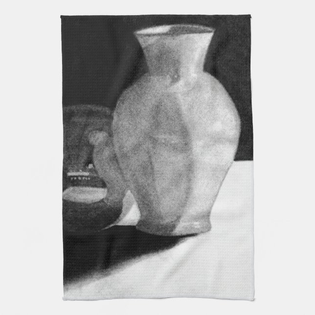 Vase with Sphere Tea Towel (Vertical)