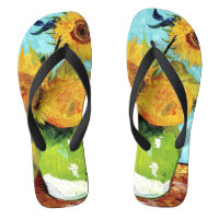 Vase with Three Sunflowers (1888) Van Gogh Unisex