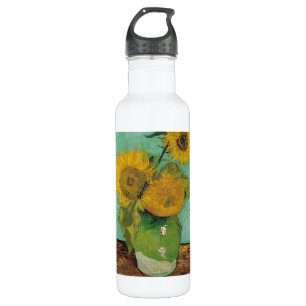 Vase with three sunflowers, Vincent van Gogh 710 Ml Water Bottle