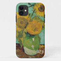 Vase with three sunflowers, Vincent van Gogh