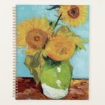 Vase with Three Sunglowers 1888 by Vincent van Gog Planner<br><div class="desc">Vincent Willem van Gogh (Dutch: [ˈvɪnsɛnt ˈʋɪləɱ vɑŋ ˈɣɔx] (listen);[note 1] 30 March 1853 – 29 July 1890) was a Dutch Post-Impressionist painter who posthumously became one of the most famous and influential figures in the history of Western art. In a decade, he created about 2, 100 artworks, including around...</div>