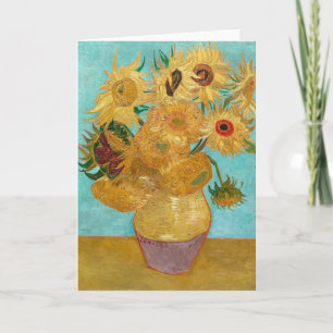 Vase with Twelve Sunflowers by Vincent Van Gogh  Card