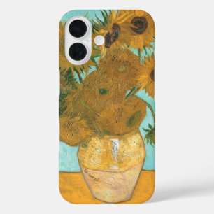 Vase with Twelve Sunflowers by Vincent van Gogh iPhone 16 Case
