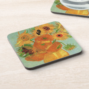 Vase with Twelve Sunflowers by Vincent van Gogh Coaster