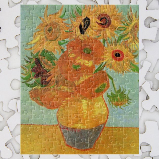 Vase with Twelve Sunflowers by Vincent van Gogh Jigsaw Puzzle (Creator Uploaded)