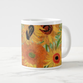 Vase with Twelve Sunflowers by Vincent van Gogh Large Coffee Mug