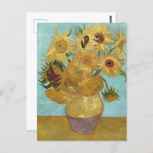 Vase with Twelve Sunflowers by Vincent van Gogh Postcard
