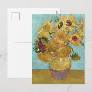 Vase with Twelve Sunflowers by Vincent van Gogh Postcard