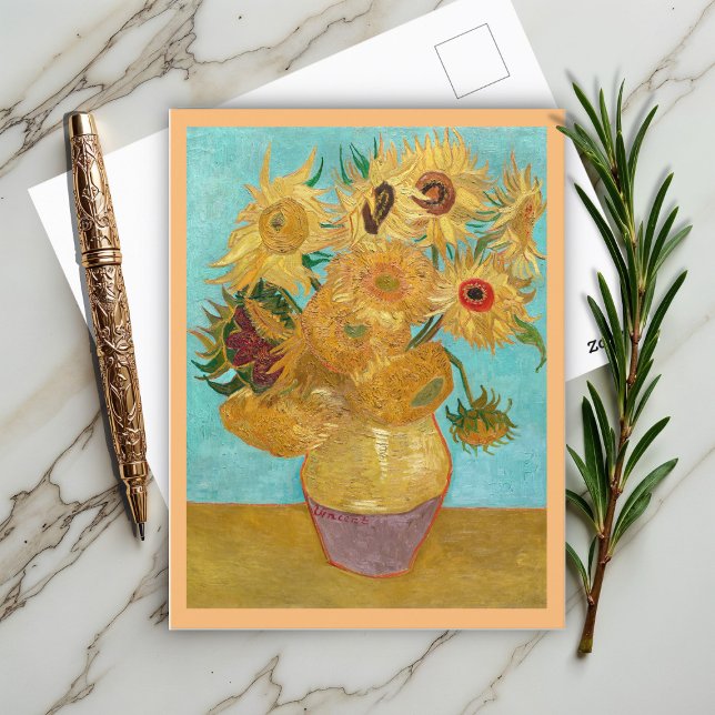Vase with Twelve Sunflowers by Vincent Van Gogh  Postcard (Creator Uploaded)