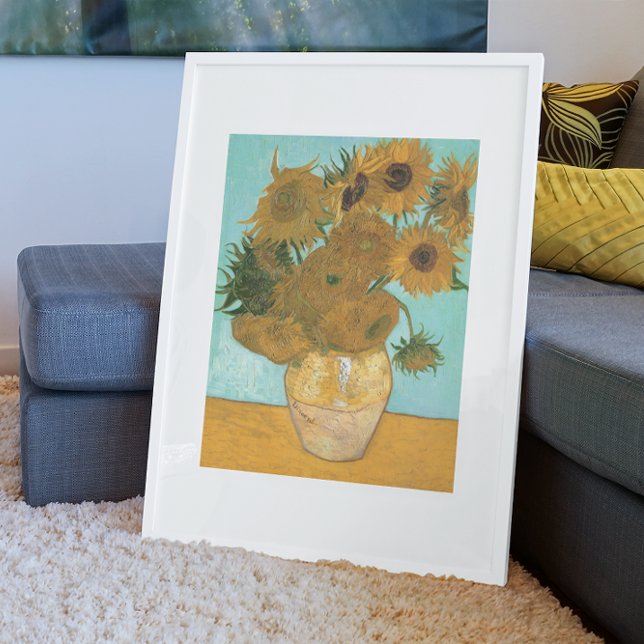 Vase with Twelve Sunflowers by Vincent van Gogh Poster (Creator Uploaded)