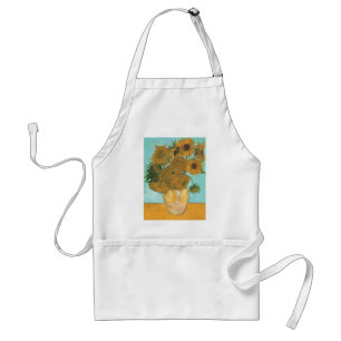 Vase with Twelve Sunflowers by Vincent van Gogh Standard Apron