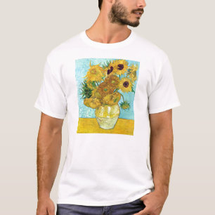 Vase With Twelve Sunflowers By Vincent Van Gogh T-Shirt