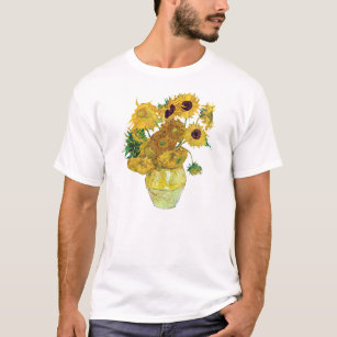 Vase With Twelve Sunflowers By Vincent Van Gogh T-Shirt
