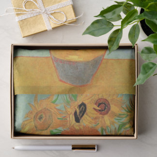 Vase with Twelve Sunflowers by Vincent van Gogh Tissue Paper