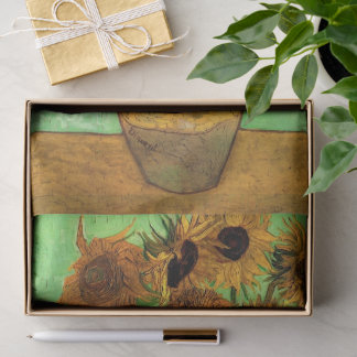 Vase with Twelve Sunflowers by Vincent van Gogh Tissue Paper
