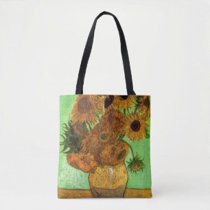 Vase with Twelve Sunflowers by Vincent van Gogh Tote Bag