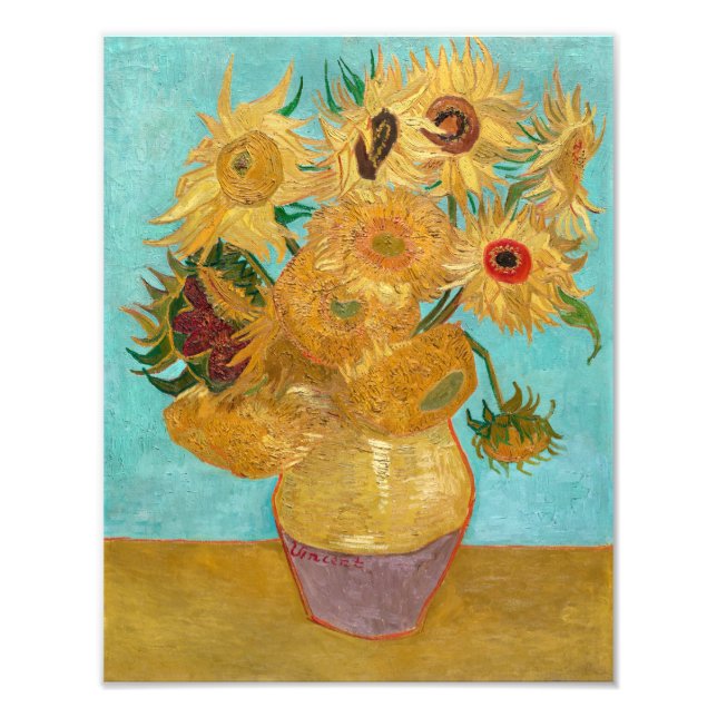 Vase with Twelve Sunflowers | Van Gogh | Photo Print (Front)