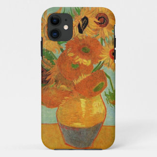 Vase with Twelve Sunflowers  Vincent van Goah iPhone 11 Case