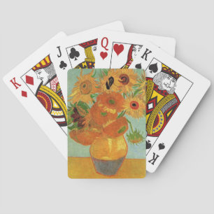 Vase with twelve sunflowers, Vincent van Gogh Playing Cards