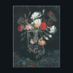 Vase with White and Red Carnations, Van Gogh, 1886 Postcard<br><div class="desc">Van Gogh - a celebration of the Masters of Art</div>