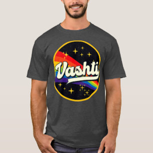 Vashti Rainbow In Space Vintage Style T-Shirt