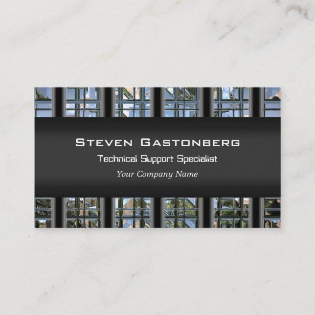 Vashview Modern 3.5" x 2"  Professional Business Card (Front)