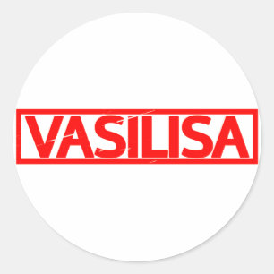 Vasilisa Stamp Classic Round Sticker
