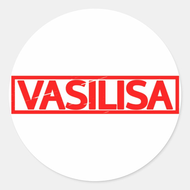 Vasilisa Stamp Classic Round Sticker (Front)