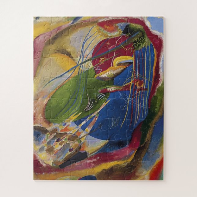 Vasily Kandinsky - Picture With Three Spots Jigsaw Puzzle (Vertical)
