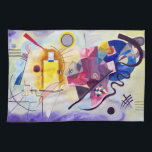 Vasily Kandinsky Yellow-Red-Blue Tea Towel<br><div class="desc">An abstract painting in yellow,  red and blue as painted by Vasily Kandinsky.</div>