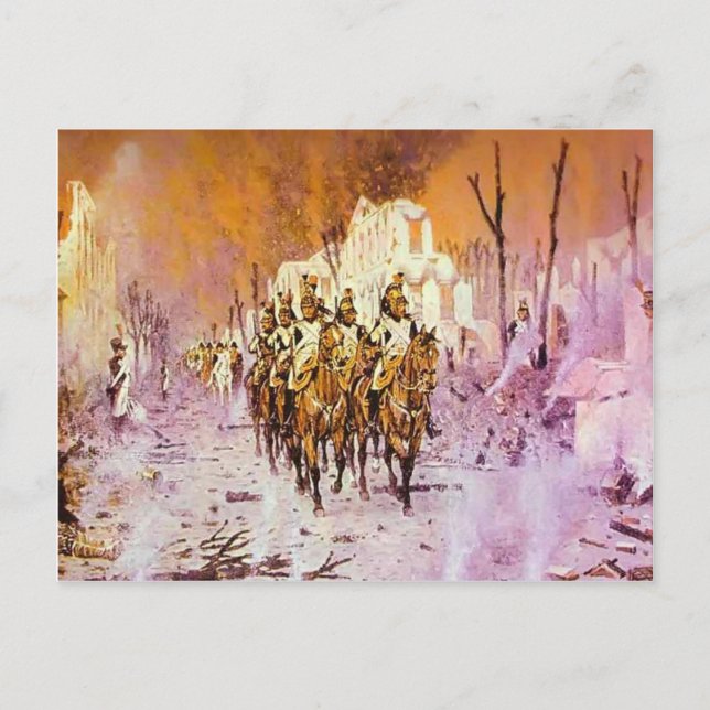 Vasily Vereshchagin- Return from Petroff Palace Postcard (Front)